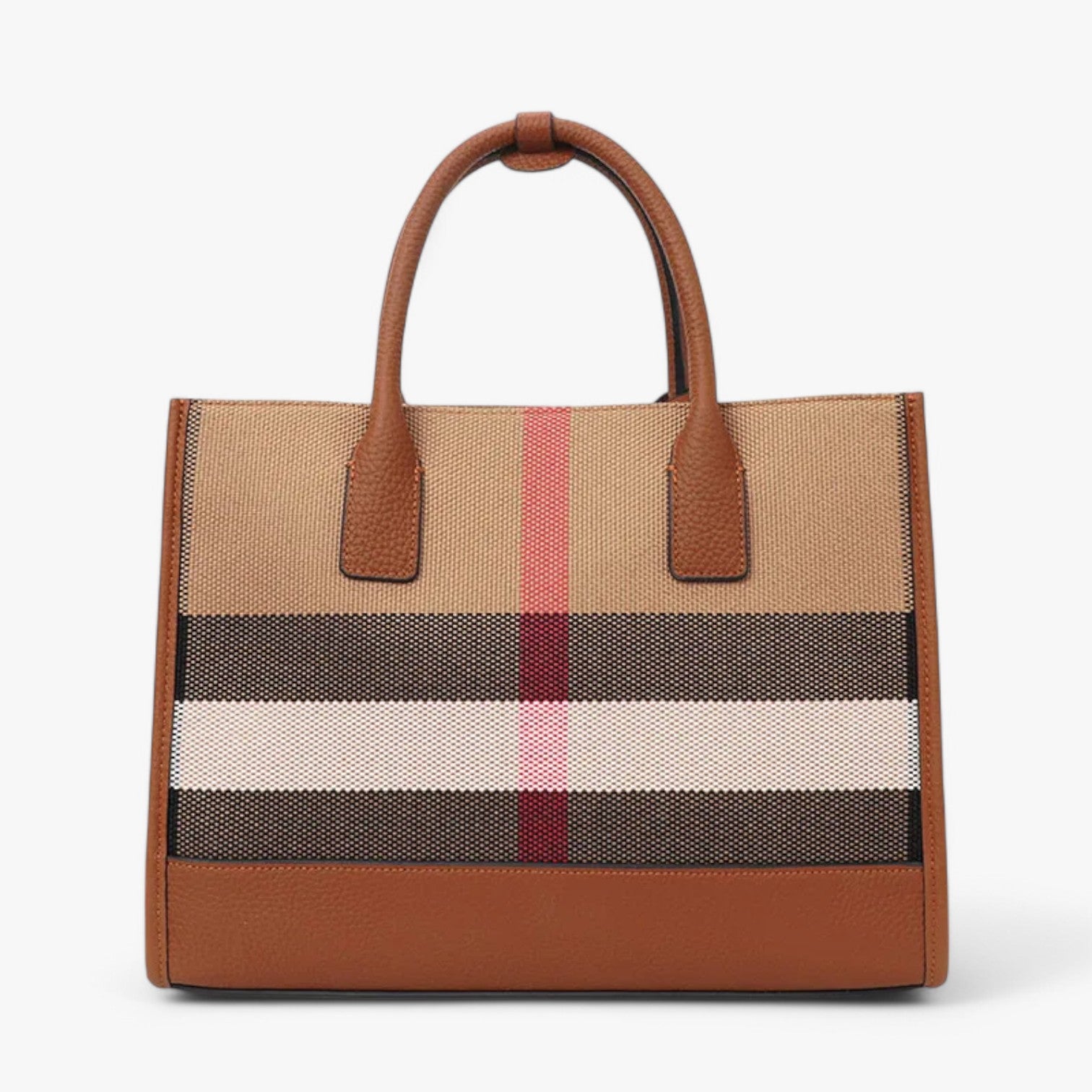 Stella | Stijlvolle Geruite Canvas Handtas – Ruim & Veelzijdig