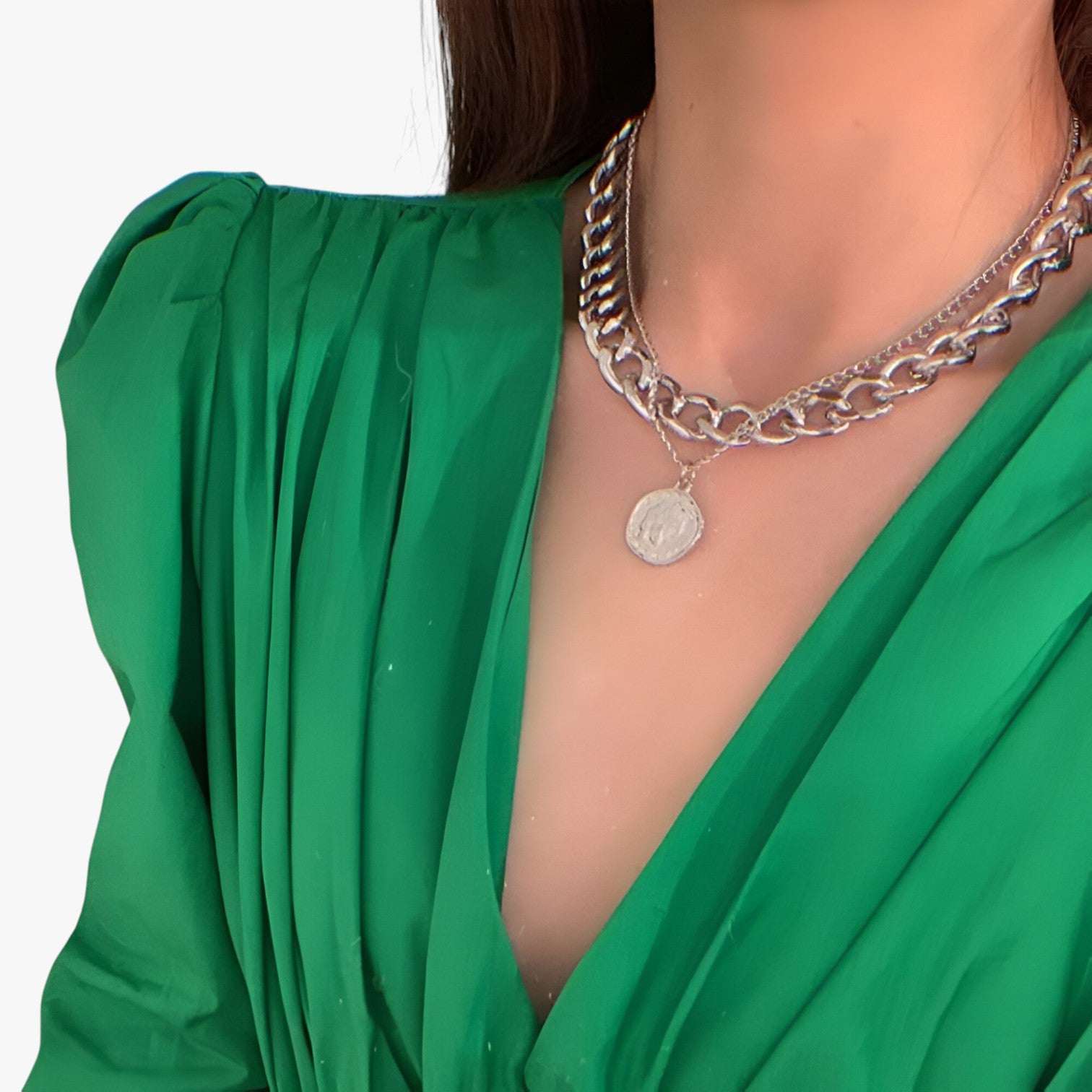 Genevieve | Meerdere Laagjes Munt Ketting