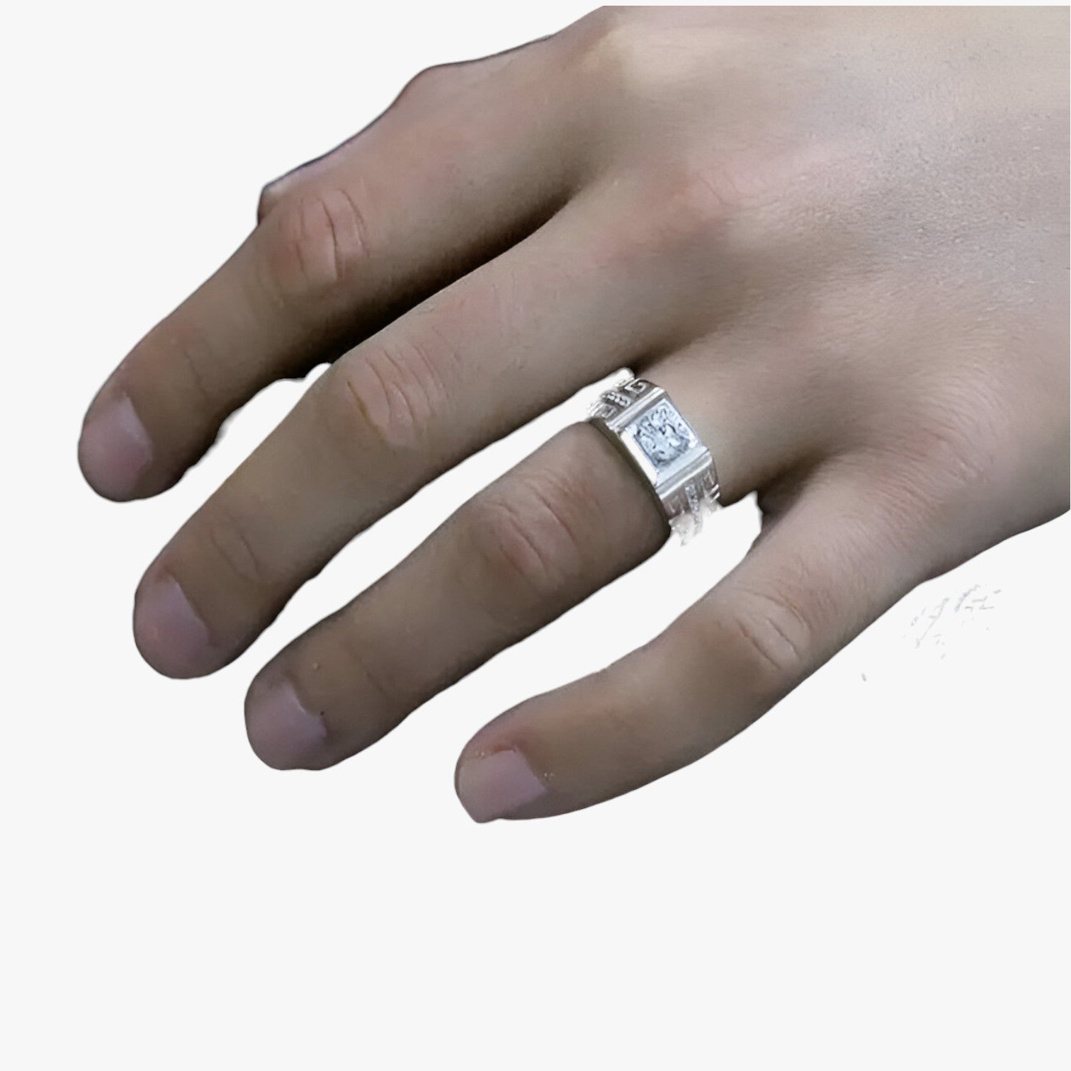 Reynan | Elegant Statement – Zilveren ring met sprankelende kristallen