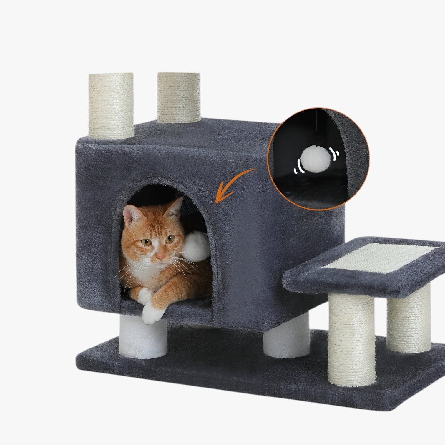 Winnie | Multifunctionele 3-Laags Huisdiertrap Voor Comfort, Spel & Rustplek