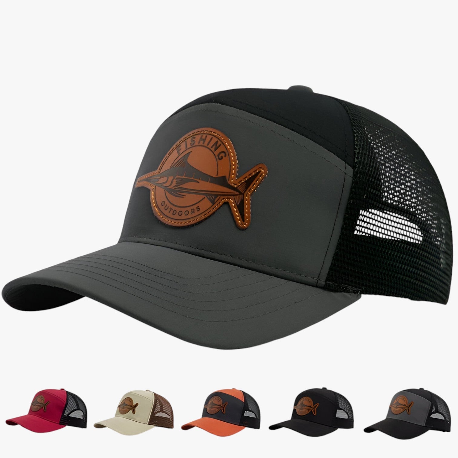 Caden | Stijlvol – Zomerse trucker cap met mesh en leren label