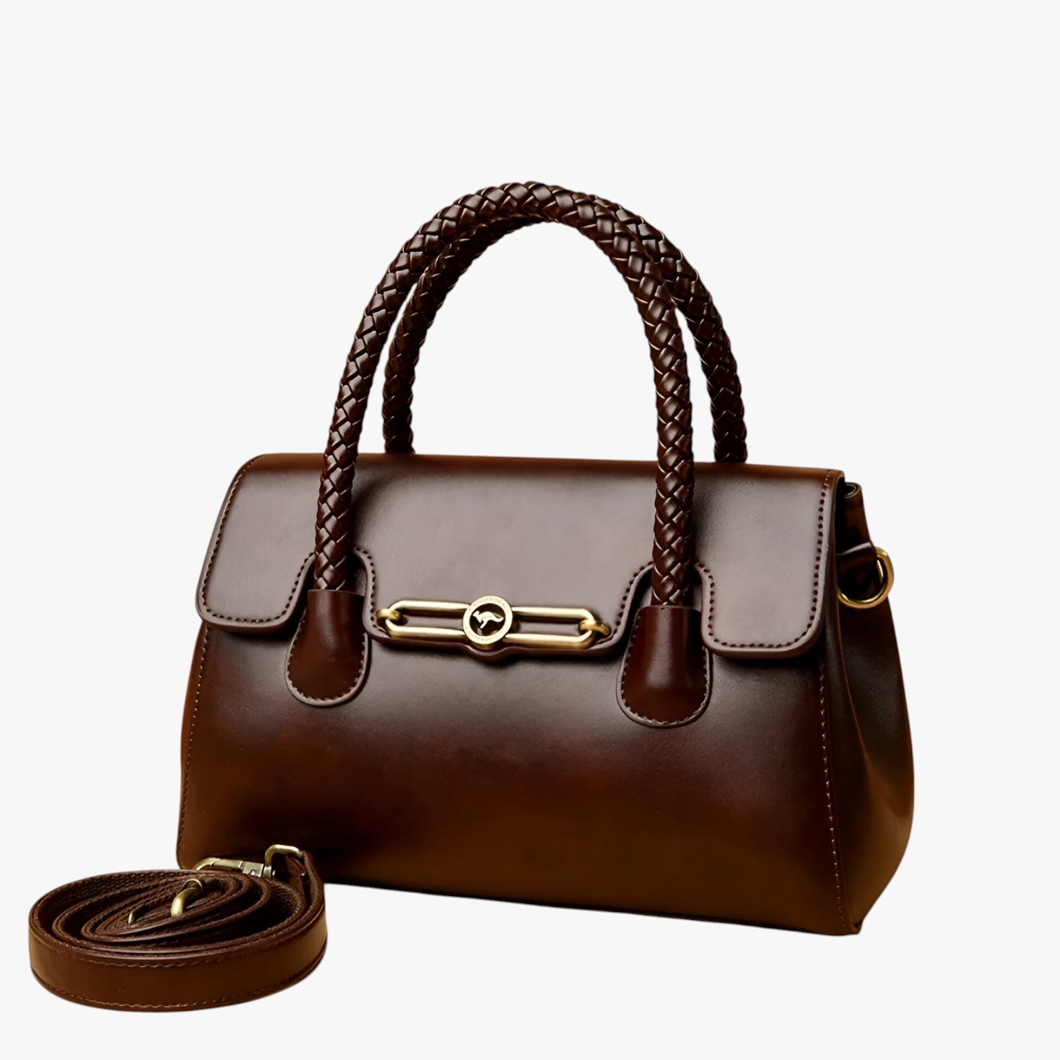 Bianca | Retro Dames Schoudertas  Compact, Trendy & Duurzaam PU Leer