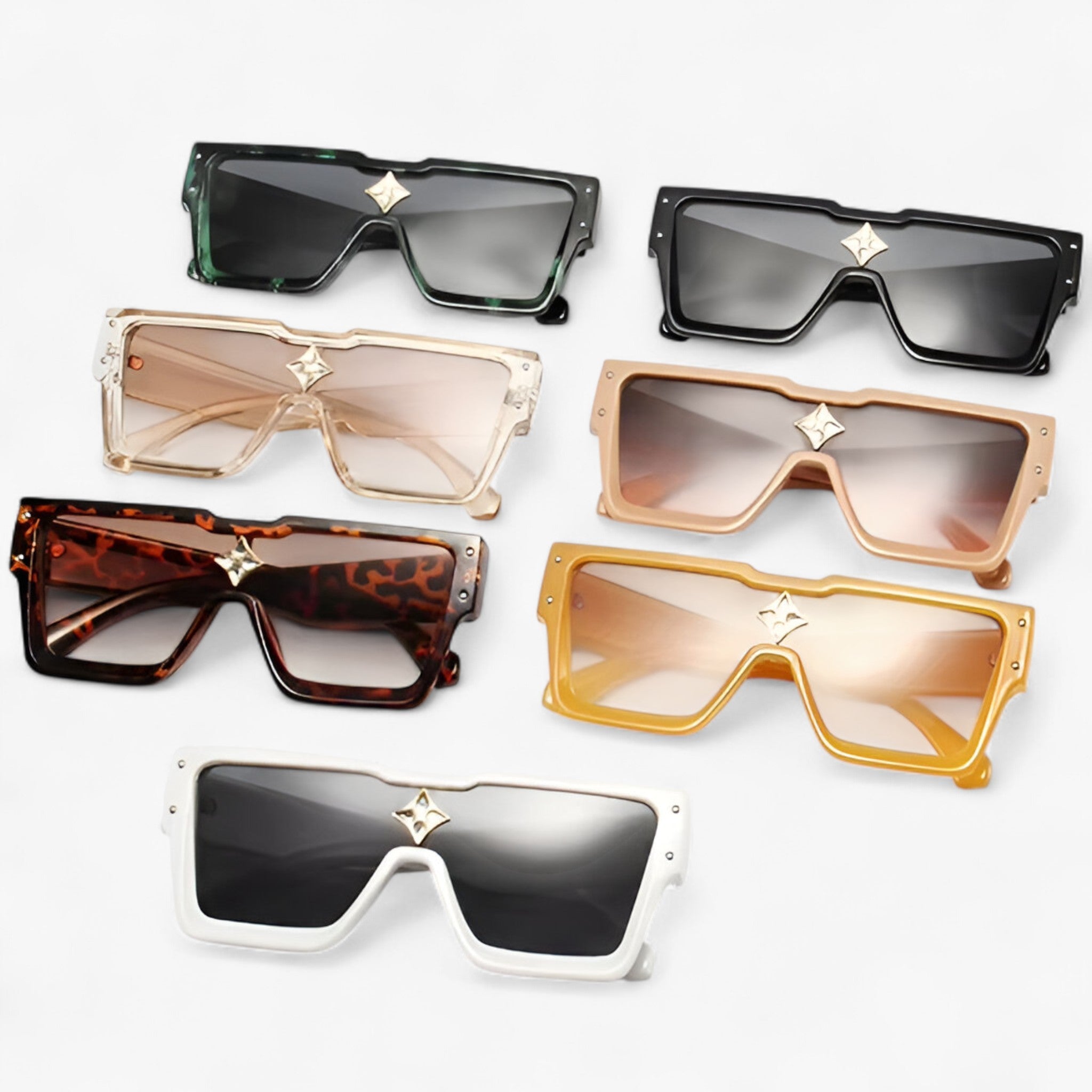 Victor | Unisex vierkante zonnebril met UV400-bescherming