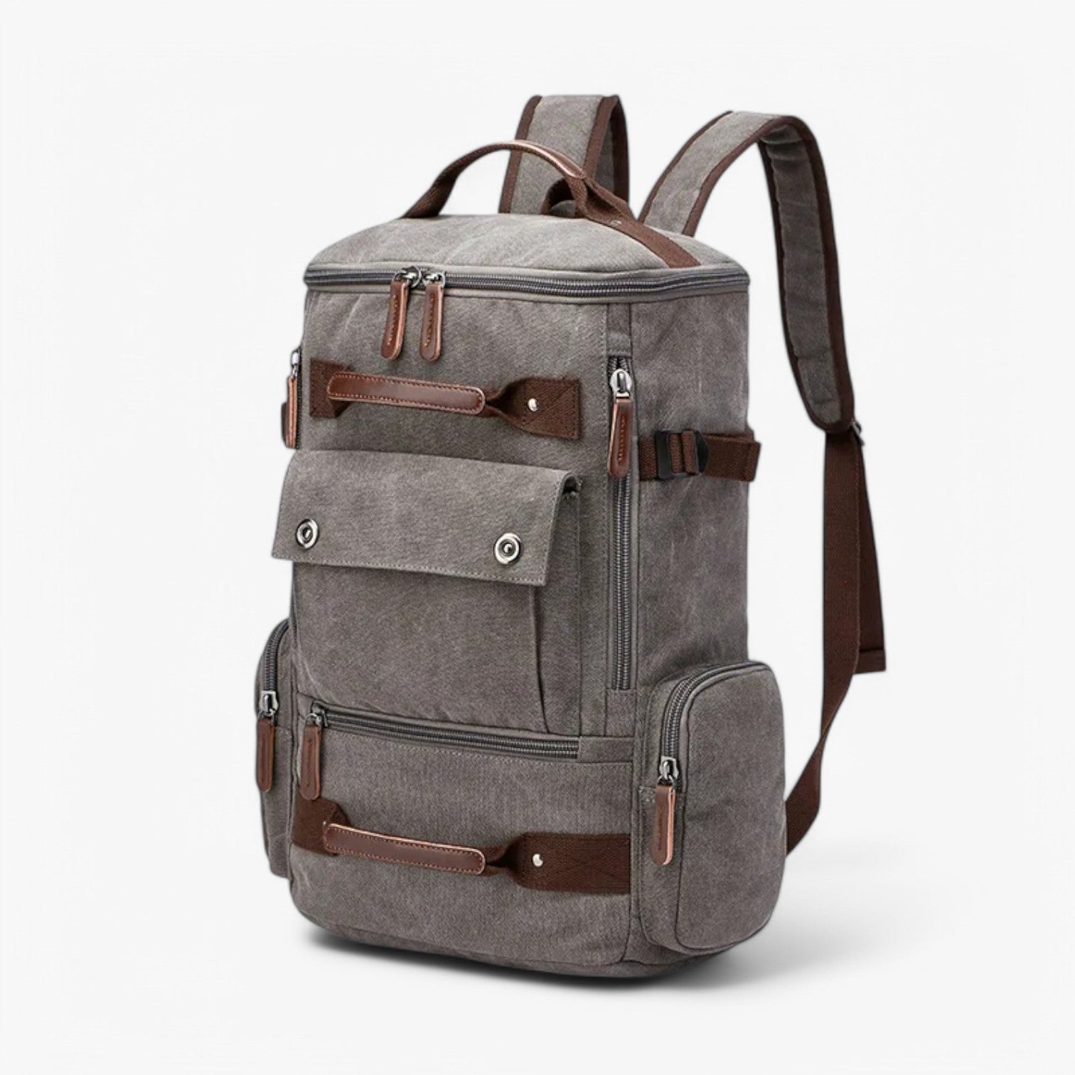 Enrique | Ruime Vintage Canvas Rugzak met Laptopvak