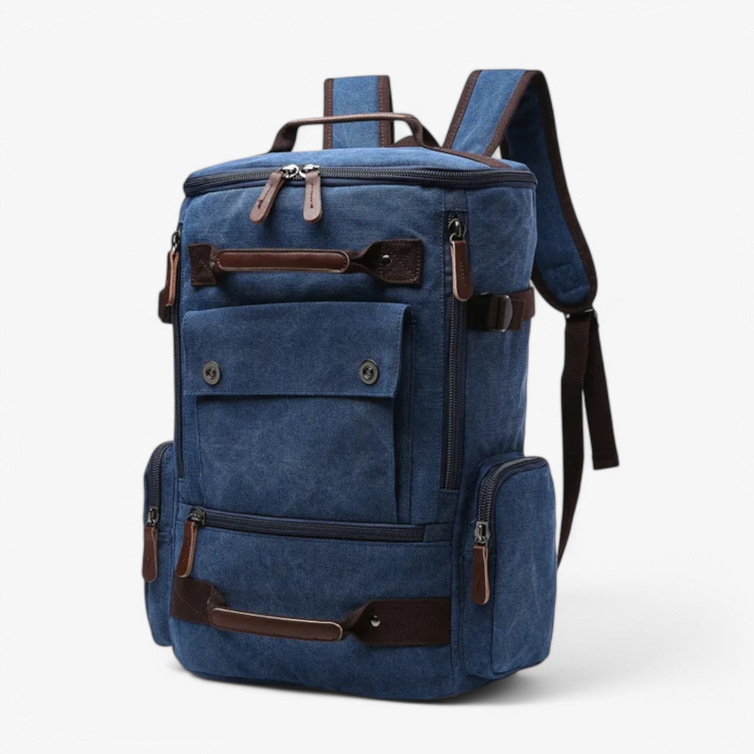 Enrique | Ruime Vintage Canvas Rugzak met Laptopvak