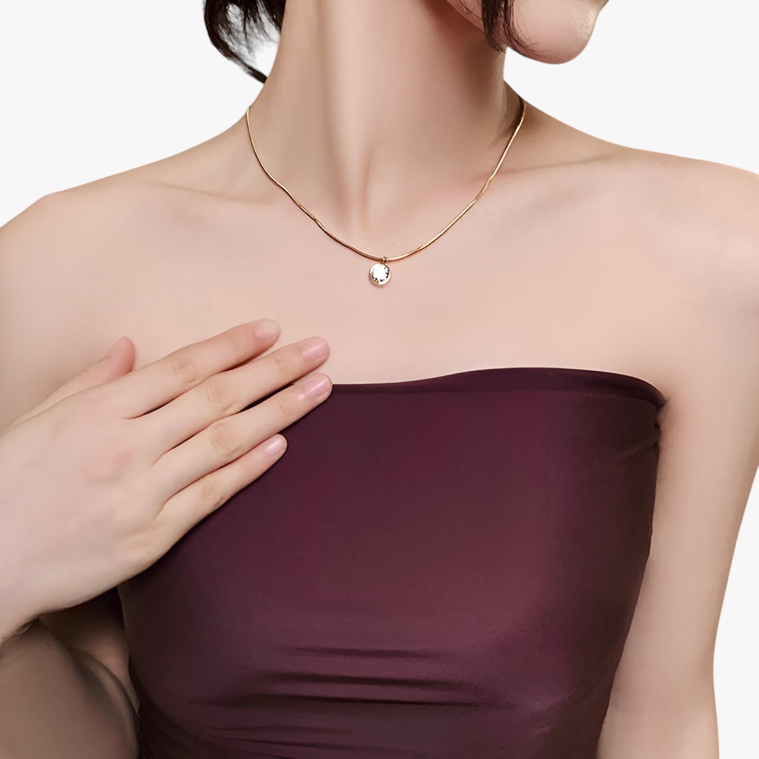 Nina | 2025 Glanzende Gouden Ketting – Eenvoudig, Elegant en Duurzaam