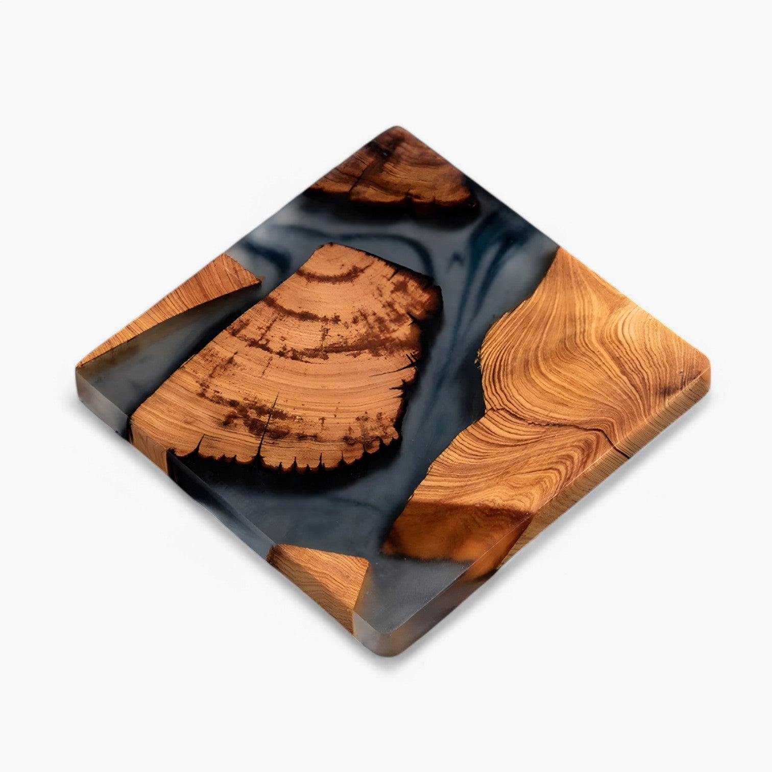 Avery | Houten Hars Onderzetter – Antislip & Hittebestendig