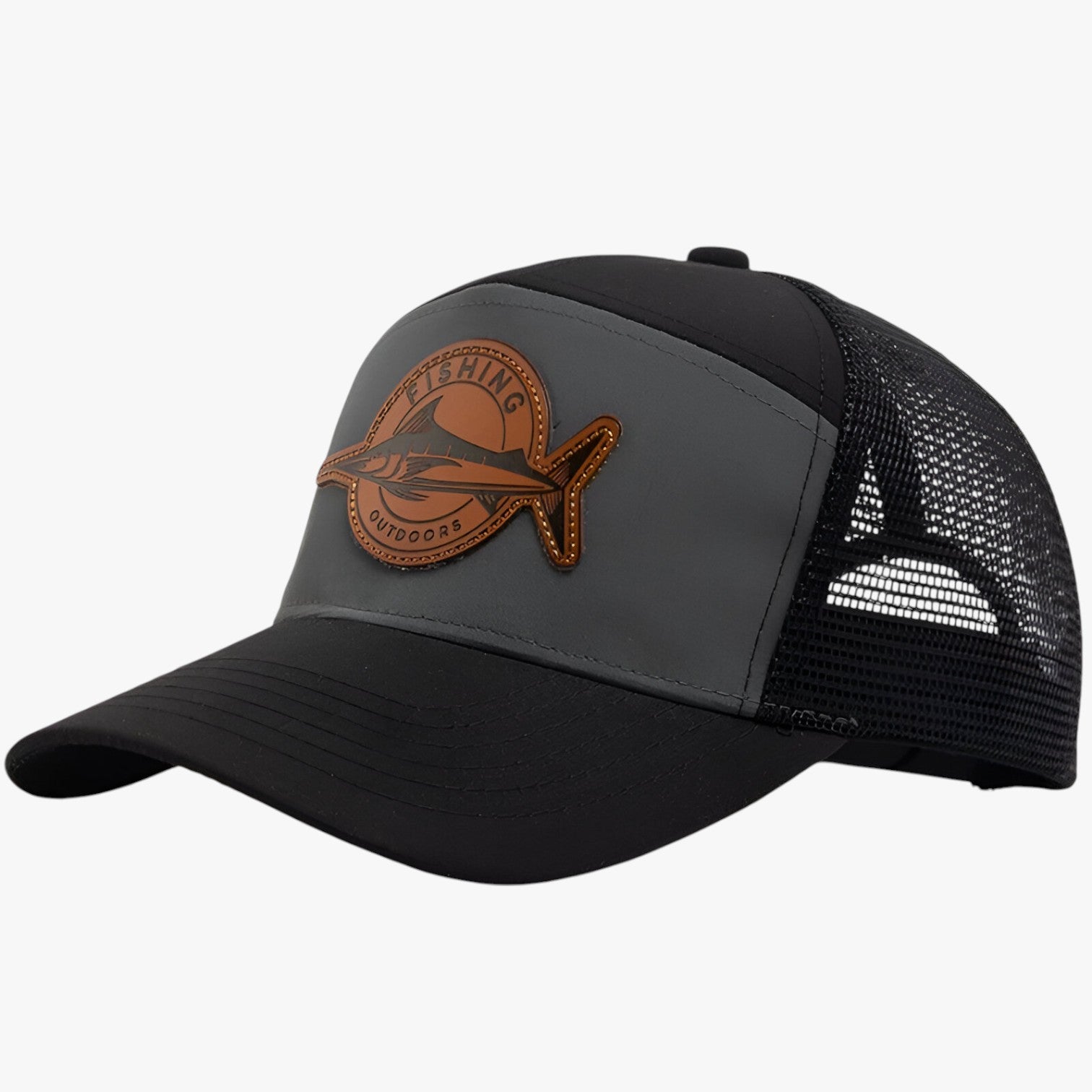 Caden | Stijlvol – Zomerse trucker cap met mesh en leren label