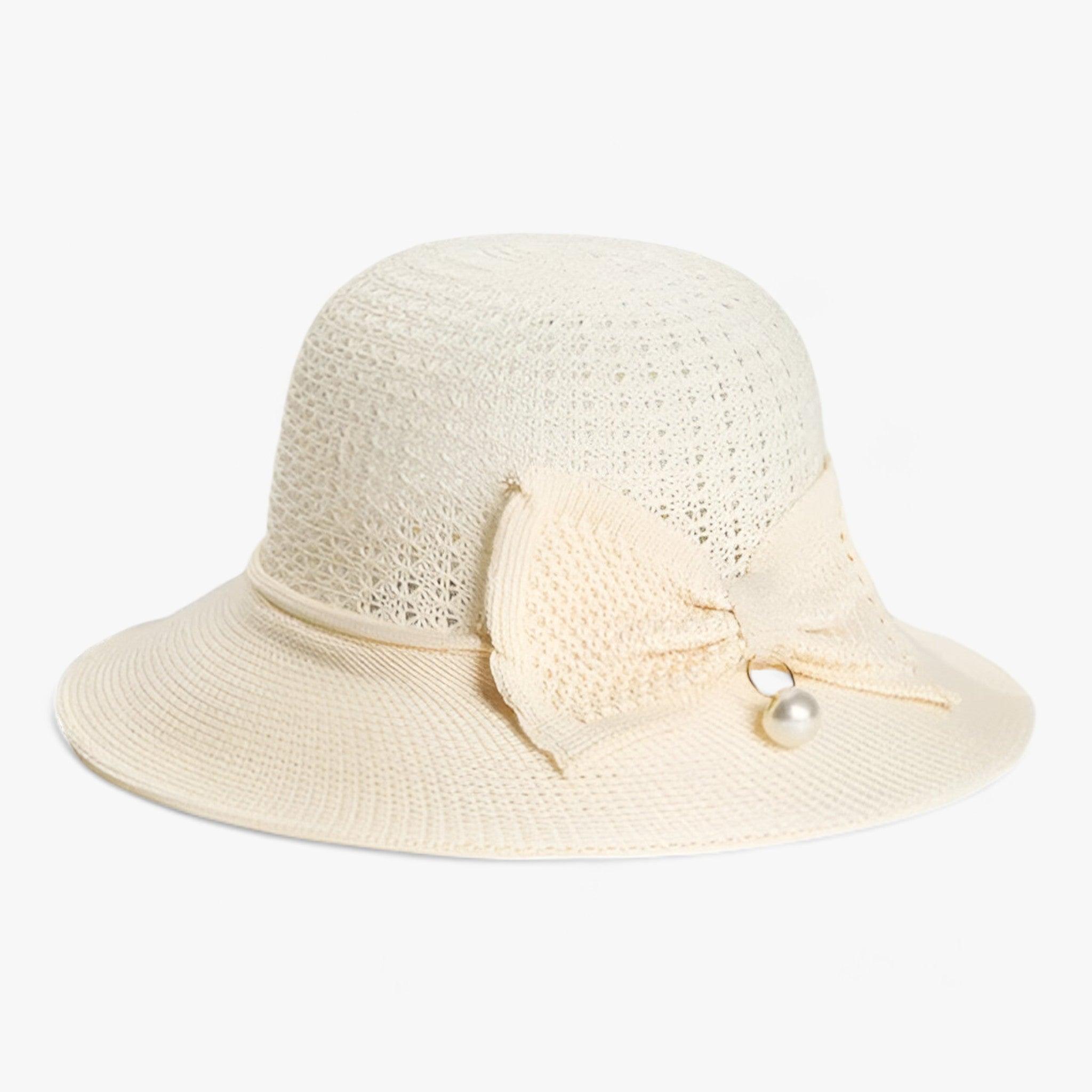 SOLARIS | Dames Zonnehoed - Ademende Zonbescherming Beige wit Eén maat SOLARIS | Dames Zonnehoed - Ademende Zonbescherming - Werqino